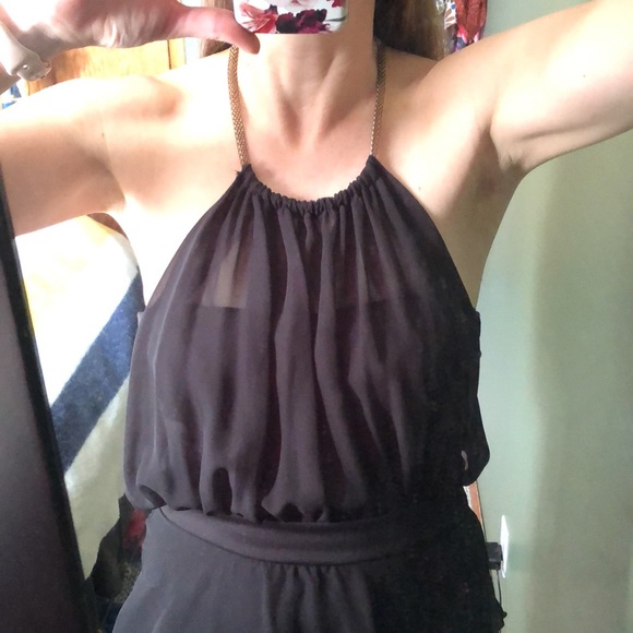 Black peplum dress - Picture 3 of 7